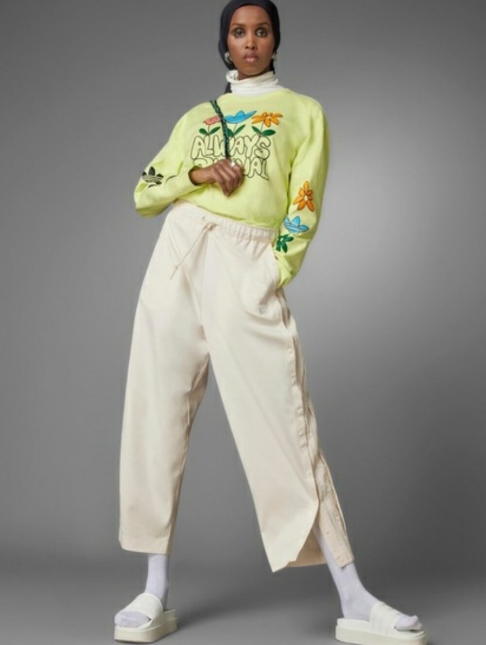 Adidas Originals Always Original Relaxed Track Pant In Wonder White Size XL